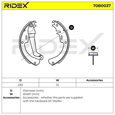 Brake Pads Set RIDEX 70B0037 70B0037 - photo 5