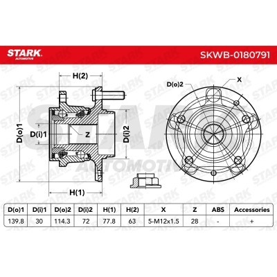 Wheel Bearing Stark SKWB-0180791 SKWB-0180791 - photo 6