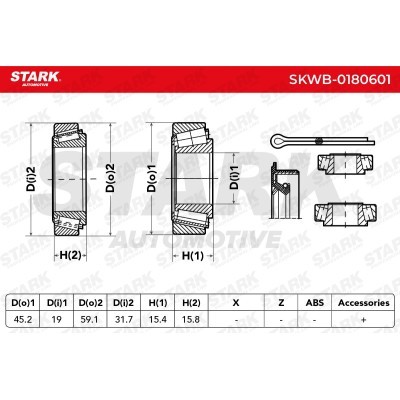 Wheel Bearing Stark SKWB-0180601 SKWB-0180601 - photo 4