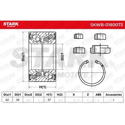 Wheel Bearing Stark SKWB-0180073 SKWB-0180073 - photo 2