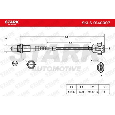 Lambda (Oxygen) Sensor Stark SKLS-0140007 SKLS-0140007 - photo 3