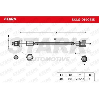 Lambda (Oxygen) Sensor Stark SKLS-0140615 SKLS-0140615 - photo 6