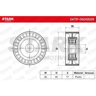 Belt Tensioner V-Ribbed Belt Stark SKTP-0600509 SKTP-0600509 - photo 5
