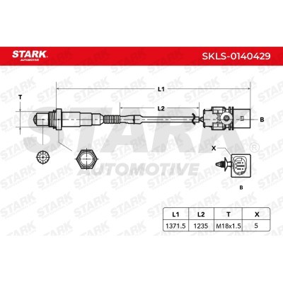 Lambda (Oxygen) Sensor Stark SKLS-0140429 SKLS-0140429 - photo 5