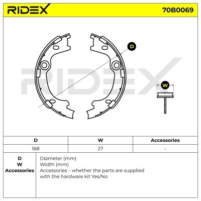 Brake Pads Set RIDEX 70B0069 70B0069 - photo 5