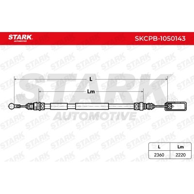 Cable Pull, Parking Brake Stark SKCPB-1050143 SKCPB-1050143 - photo 3
