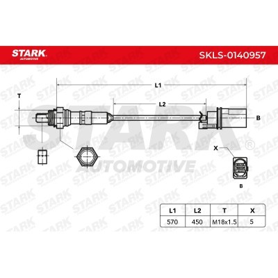 Lambda (Oxygen) Sensor Stark SKLS-0140957 SKLS-0140957 - photo 4