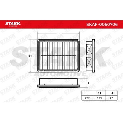 Air Filter Stark SKAF-0060706 SKAF-0060706 - photo 2
