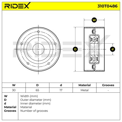 Belt Tensioner V-Ribbed Belt RIDEX 310T0486 310T0486 - photo 6