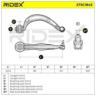 Control Arm RIDEX 273C1843 273C1843 - photo 8