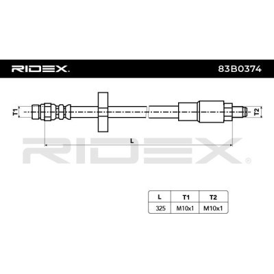 Brake Hose RIDEX 83B0374 83B0374 - photo 6