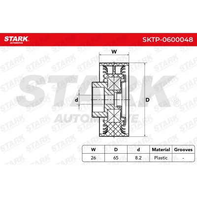Belt Tensioner V-Ribbed Belt Stark SKTP-0600048 SKTP-0600048 - photo 5