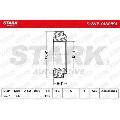 Wheel Bearing Stark SKWB-0180891 SKWB-0180891 - photo 6