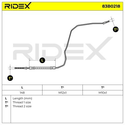 Brake Hose RIDEX 83B0218 83B0218 - photo 6