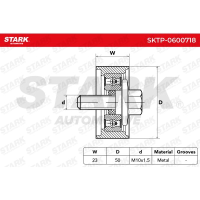 Belt Tensioner V-Ribbed Belt Stark SKTP-0600718 SKTP-0600718 - photo 6