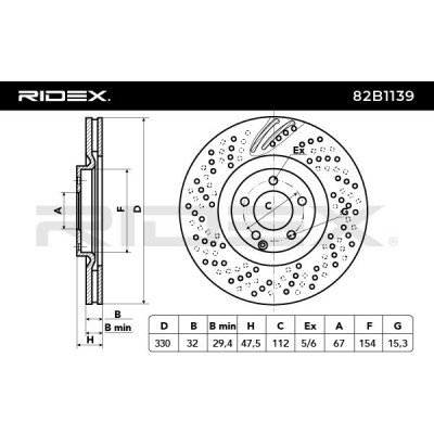 Brake Disc RIDEX 82B1139 82B1139 - photo 3
