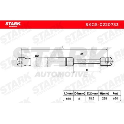 Gas Spring, boot-/cargo area Stark SKGS-0220733 SKGS-0220733 - photo 5