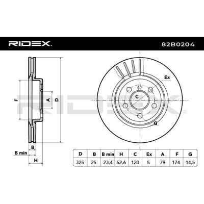 Brake Disc RIDEX 82B0204 82B0204 - photo 4