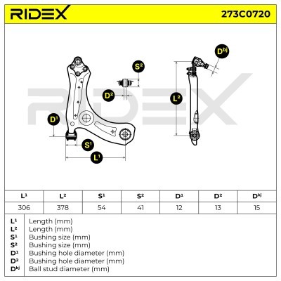 Control Arm RIDEX 273C0720 273C0720 - photo 5