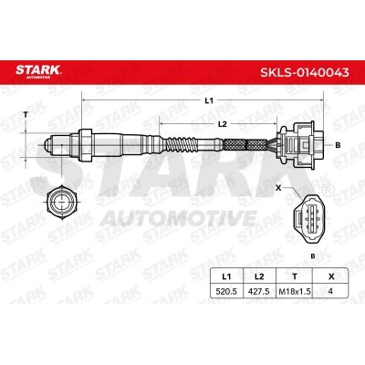 Lambda (Oxygen) Sensor Stark SKLS-0140043 SKLS-0140043 - photo 7