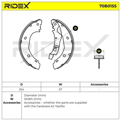 Brake Pads Set RIDEX 70B0155 70B0155 - photo 4