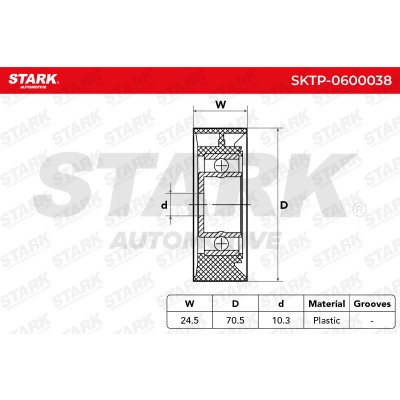 Belt Tensioner V-Ribbed Belt Stark SKTP-0600038 SKTP-0600038 - photo 5