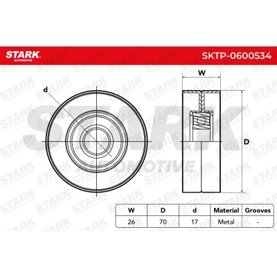 Belt Tensioner V-Ribbed Belt Stark SKTP-0600534 SKTP-0600534 - photo 6