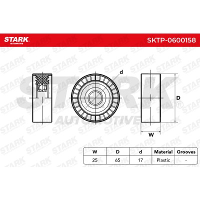 Belt Tensioner V-Ribbed Belt Stark SKTP-0600158 SKTP-0600158 - photo 5
