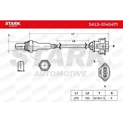 Lambda (Oxygen) Sensor Stark SKLS-0140471 SKLS-0140471 - photo 6