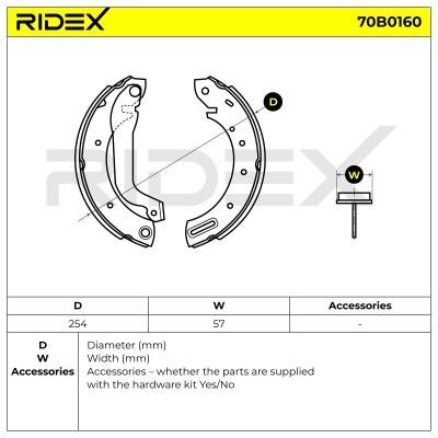 Brake Pads Set RIDEX 70B0160 70B0160 - photo 5