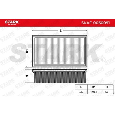 Air Filter Stark SKAF-0060091 SKAF-0060091 - photo 1