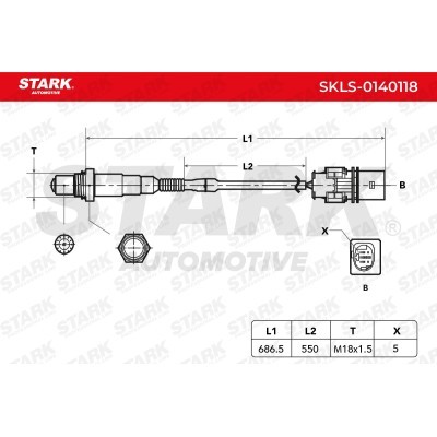 Lambda (Oxygen) Sensor Stark SKLS-0140118 SKLS-0140118 - photo 5