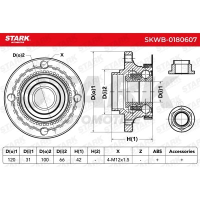 Wheel Bearing Stark SKWB-0180607 SKWB-0180607 - photo 3