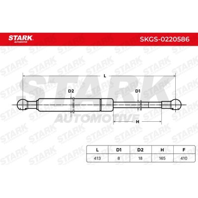 Gas Spring, boot-/cargo area Stark SKGS-0220586 SKGS-0220586 - photo 5