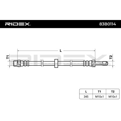 Brake Hose RIDEX 83B0114 83B0114 - photo 4