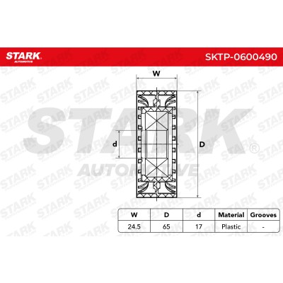 Belt Tensioner V-Ribbed Belt Stark SKTP-0600490 SKTP-0600490 - photo 5