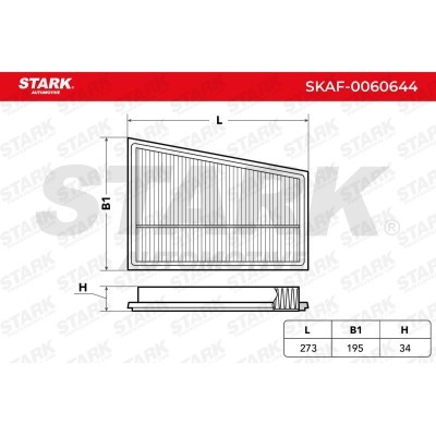 Air Filter Stark SKAF-0060644 SKAF-0060644 - photo 3