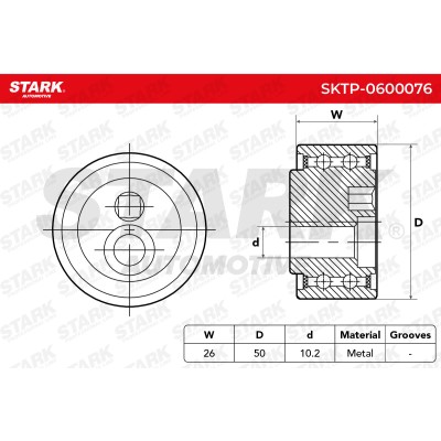 Belt Tensioner V-Ribbed Belt Stark SKTP-0600076 SKTP-0600076 - photo 5
