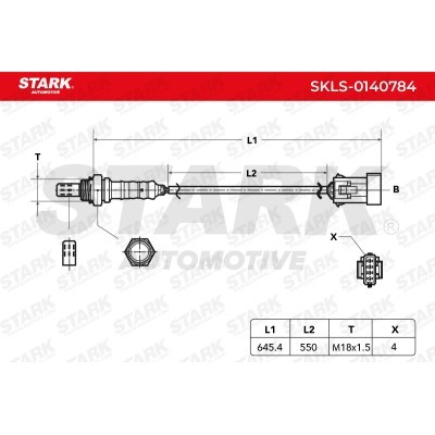 Lambda (Oxygen) Sensor Stark SKLS-0140784 SKLS-0140784 - photo 6