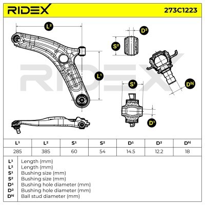 Control Arm RIDEX 273C1223 273C1223 - photo 7