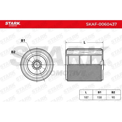 Air Filter Stark SKAF-0060437 SKAF-0060437 - photo 3