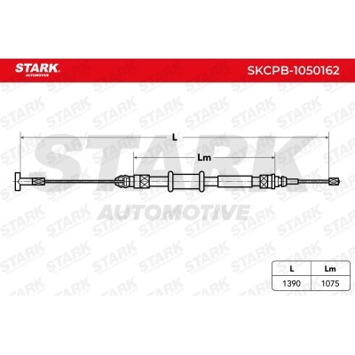 Cable Pull, Parking Brake Stark SKCPB-1050162 SKCPB-1050162 - photo 3