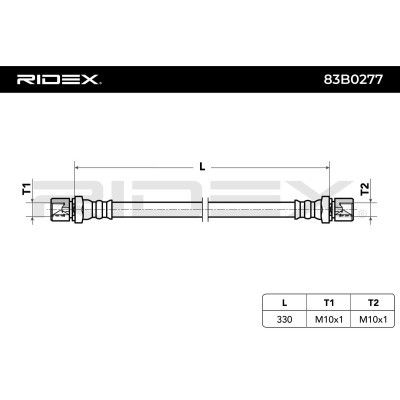 Brake Hose RIDEX 83B0277 83B0277 - photo 4