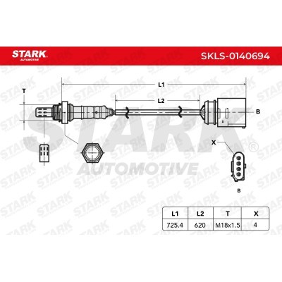 Lambda (Oxygen) Sensor Stark SKLS-0140694 SKLS-0140694 - photo 6