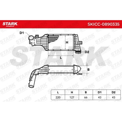 Intercooler, Charger Stark SKICC-0890335 SKICC-0890335 - photo 7