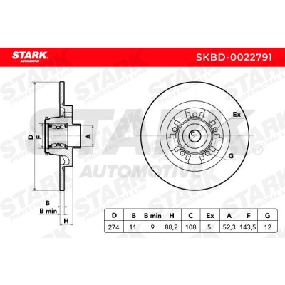 Brake Disc Stark SKBD-0022791 SKBD-0022791 - photo 5