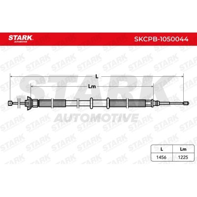 Cable Pull, Parking Brake Stark SKCPB-1050044 SKCPB-1050044 - photo 3