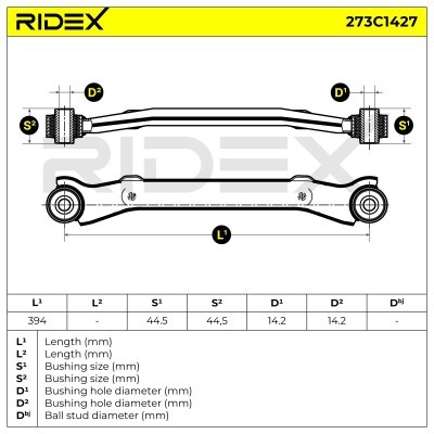 Control Arm RIDEX 273C1427 273C1427 - photo 6