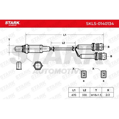 Lambda (Oxygen) Sensor Stark SKLS-0140134 SKLS-0140134 - photo 2