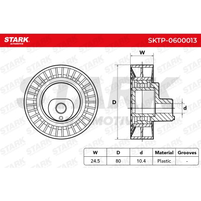 Belt Tensioner V-Ribbed Belt Stark SKTP-0600013 SKTP-0600013 - photo 6